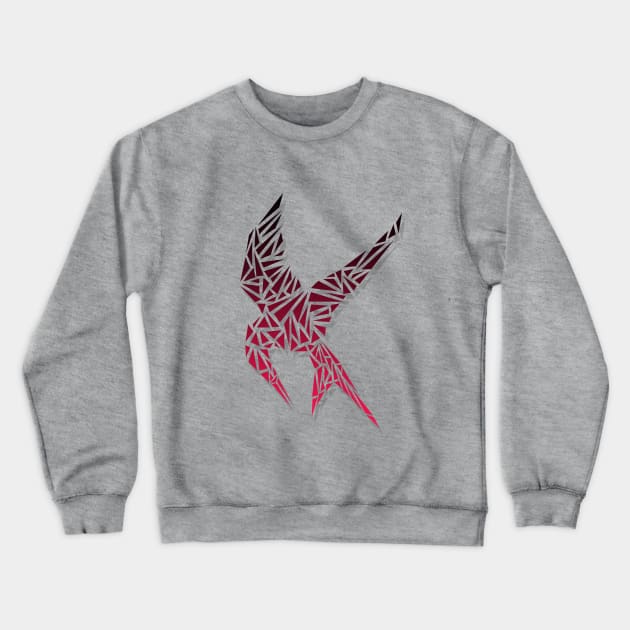 Geo Bird Crewneck Sweatshirt by AliyaStorm